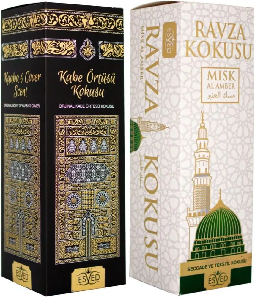 2 li Kabe Örtüsü Ve Medine Ravza Kokusu Sprey 400 ml
