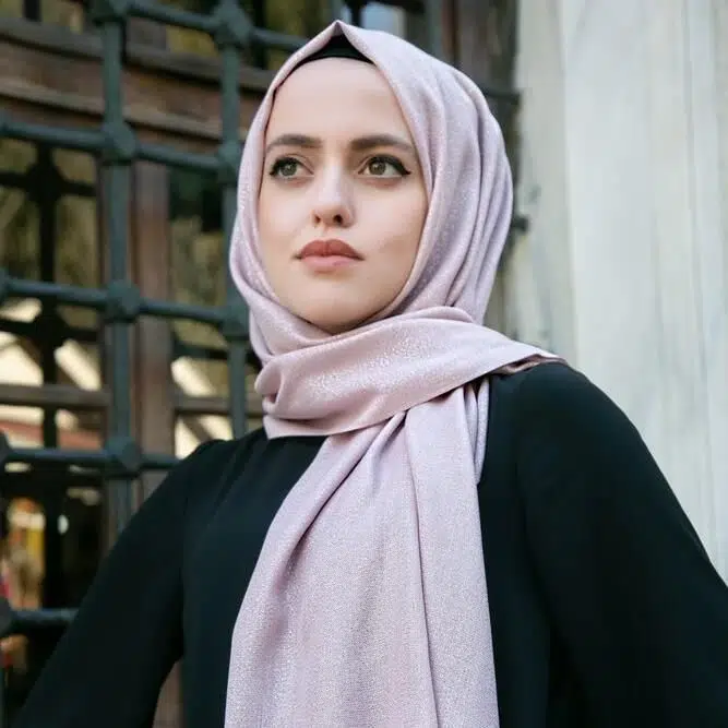 İsme Özel Anneler Günü Hediyesi Şal, Tesbih, Kuran-ı Kerim, Ahşap Kutulu Set-Pembe