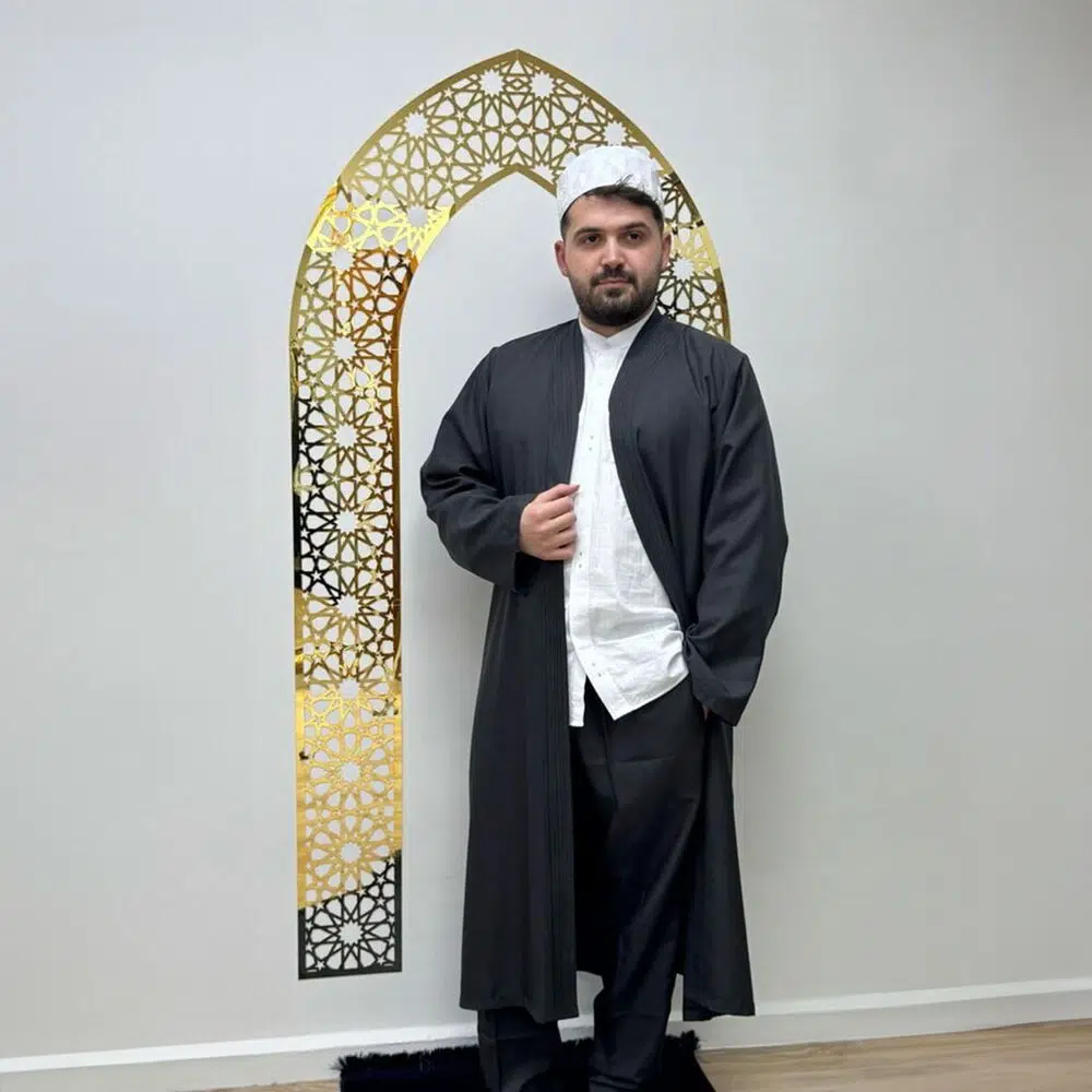 Dervish Robe Salvar Set - Black