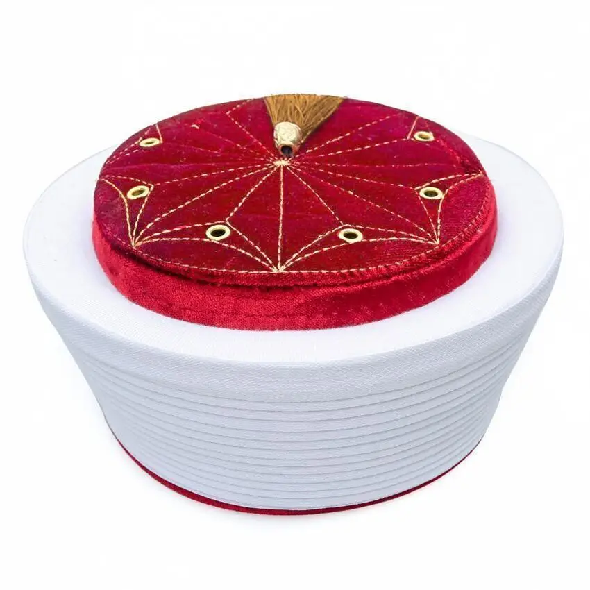 Endülüs İmam Sarığı Bordo Renk-Keçe Üstü Cübbe Rengi Kumaş 174 gr