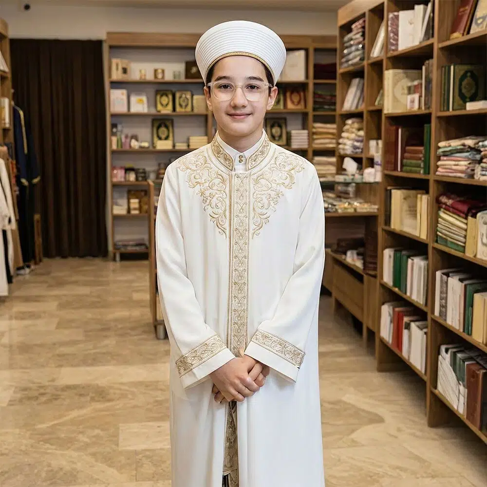 Eşraf Nakışlı Çocuk İcazet Cübbesi