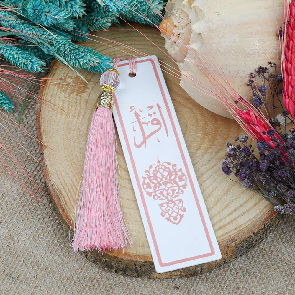 10 Pieces "Ikra" Inscribed Bookmark - Pink