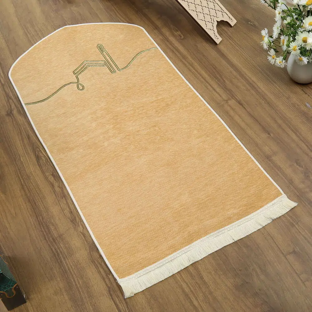 � خصص يل كوبا فاخر � بطن يدجيد سجادة صلاة لون ال� نك (66×125 س� ) 565 غرا� 