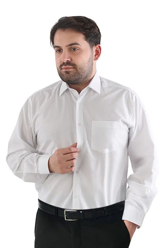 Classic Elegant White Shirt Long Sleeve