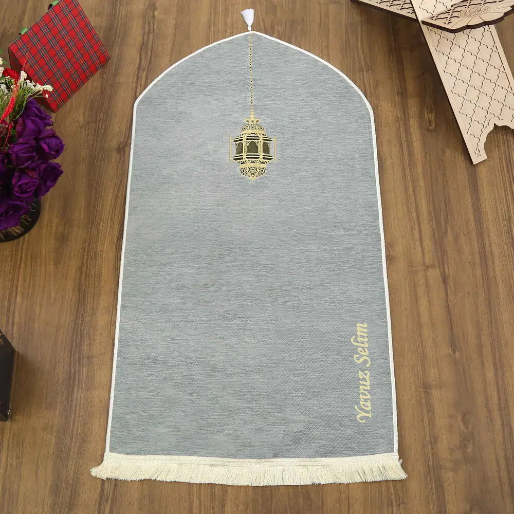 � خصص � اهيا � نقوش فاخر � بطن يدجيد شنيل سجادة صلاة ر� ادي (66×125 س� ) 565 غرا� 