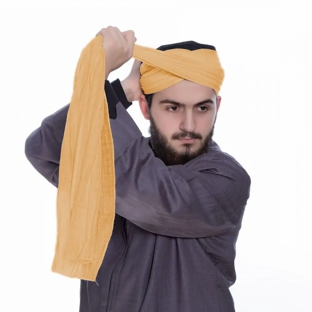 Sarık Kumaşı Hardal % 100 Pamuk (43 * 300 cm)
