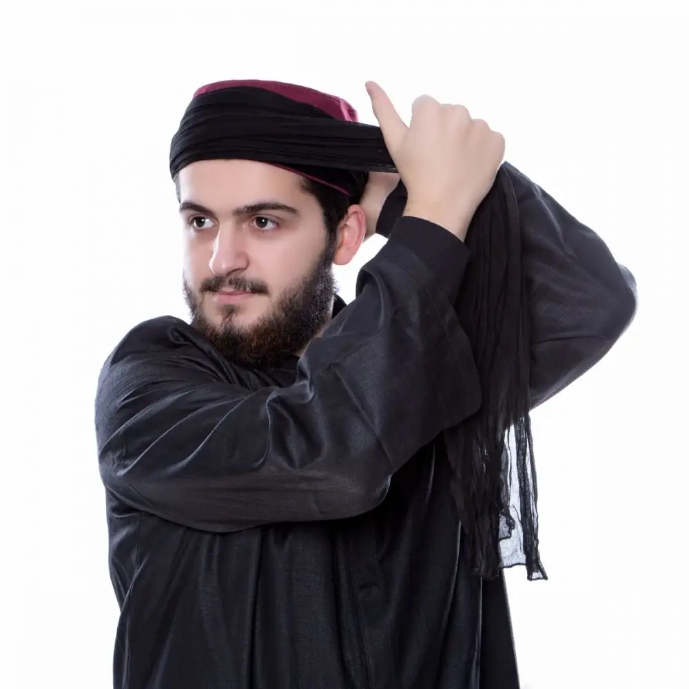 Sarık Kumaşı Siyah % 100 Pamuk (43 * 300 cm)
