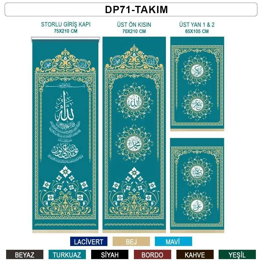 Storlu Minber Perdesi 4'Lü Takım - DP71