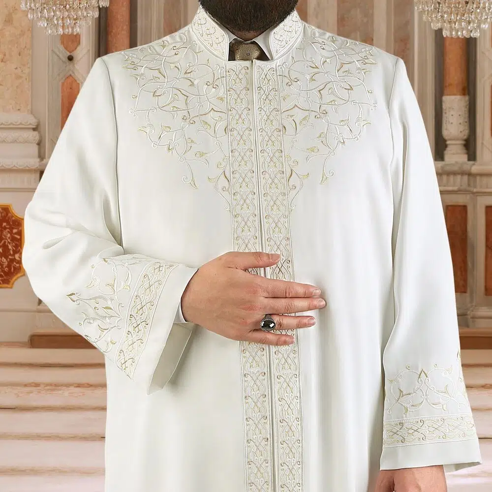 Yazlık Handeme İmam Cübbesi Krem