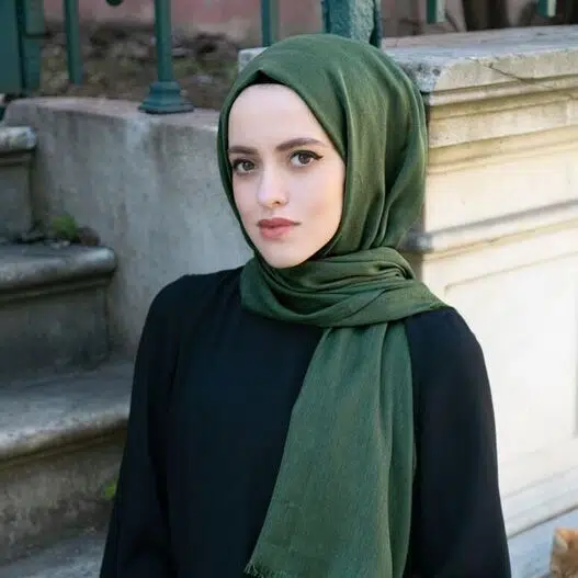 Green Cotton Shawl