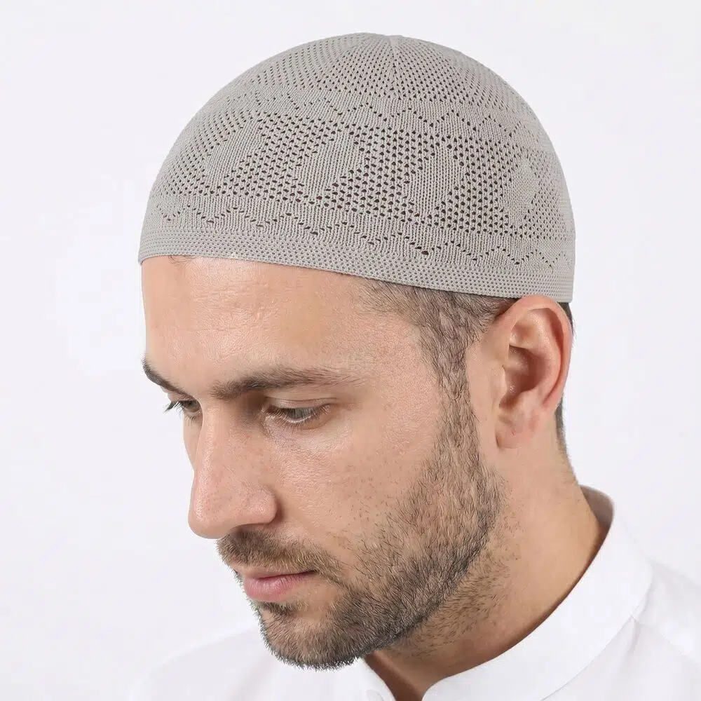 Zümrüt Lüks Takke El Örgüsü - Gri